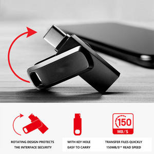 2 in 1 pendrive โลหะคู่แบบ USB-C อินเตอร์เฟซ U Disk 8GB 16GB 32GB 64GB 128GB แฟลชไดรฟ์3.0 OTG USB ที่กำหนดเอง - Product Image 5