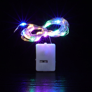 Batteria a bottone luci di rame lampeggiante luce fata per il Festival colorata stringa di luce a LED per la decorazione dell'albero di natale - Product Image 4