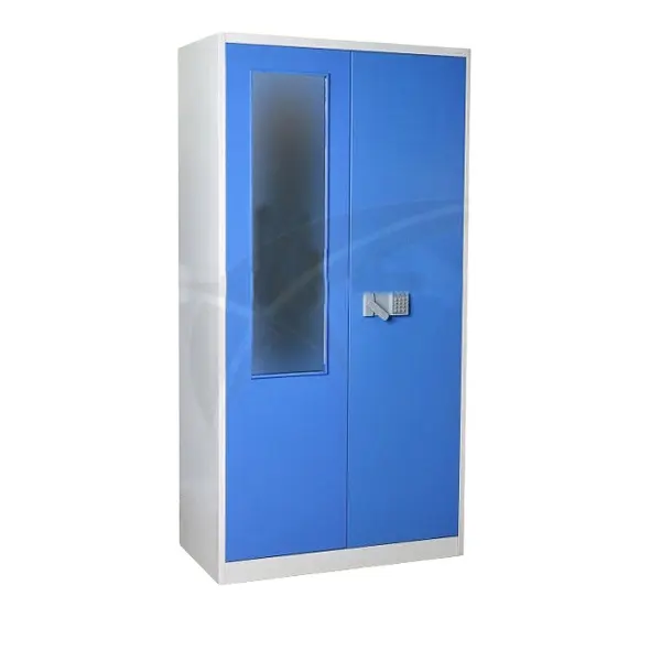 Colorful chiusura a codice interno cassetta di sicurezza 2 porta di metallo/acciaio armadio con specchio