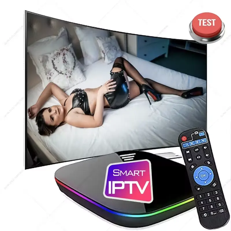 Dispositivo estable de reproductor de TV inteligente Android M3U Set Top Box 4K 1080P Pantalla de prueba gratuita