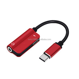 USB Type-C音频充电适配器Type C公到3.5毫米母耳机插孔