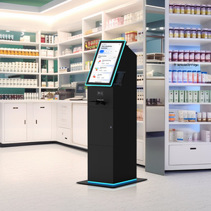 F53 Negro 21,5 ''Pantalla táctil Orden de autoservicio Kiosco móvil Nueva condición Panel IPS con escáner de código QR para uso de pago - Product Image 5