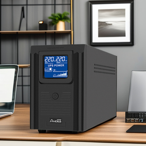 Intelligent 600VA UPS High Load Single-Phase 12V Mini <strong>Backup</strong> Power Supply Offline LCD UPS for <strong>Computers</strong> and Printers - Product Image 5