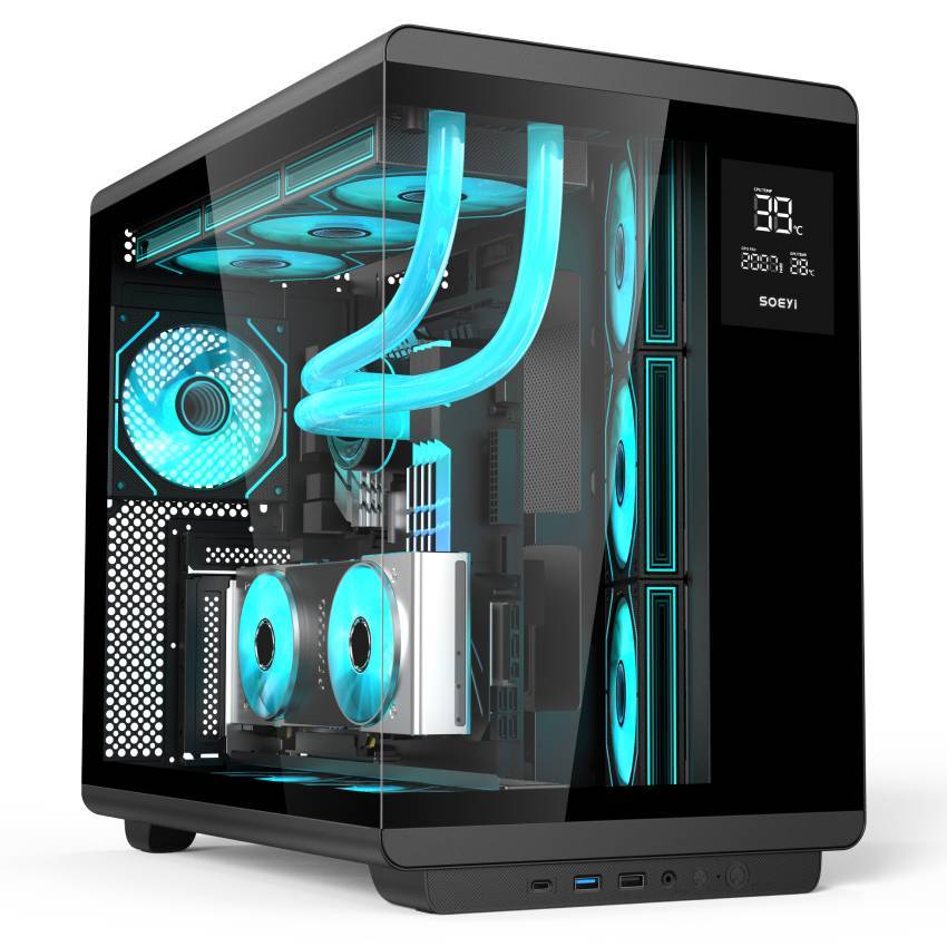 Black digital screen case