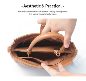 <span class=keywords><strong>2025</strong></span> New Màu Sắc Tương Đối Với Phụ Nữ Công Suất Lớn Hai Mảnh Với Ví Đơn Giản Kết Cấu PU Da Túi Xách - Product Image 5