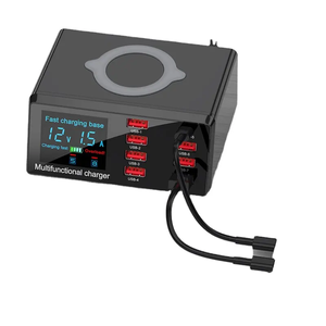 Hızlı şarj 3.0 8-Port 100W hızlı şarj adaptörü kablosuz şarj istasyonu PD USB C hızlı telefon şarj çok-girişli şarj cihazı - Product Image 3