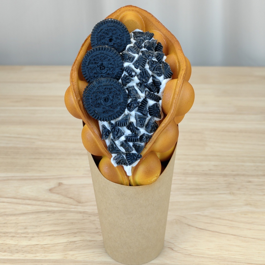 Oreo egg waffles