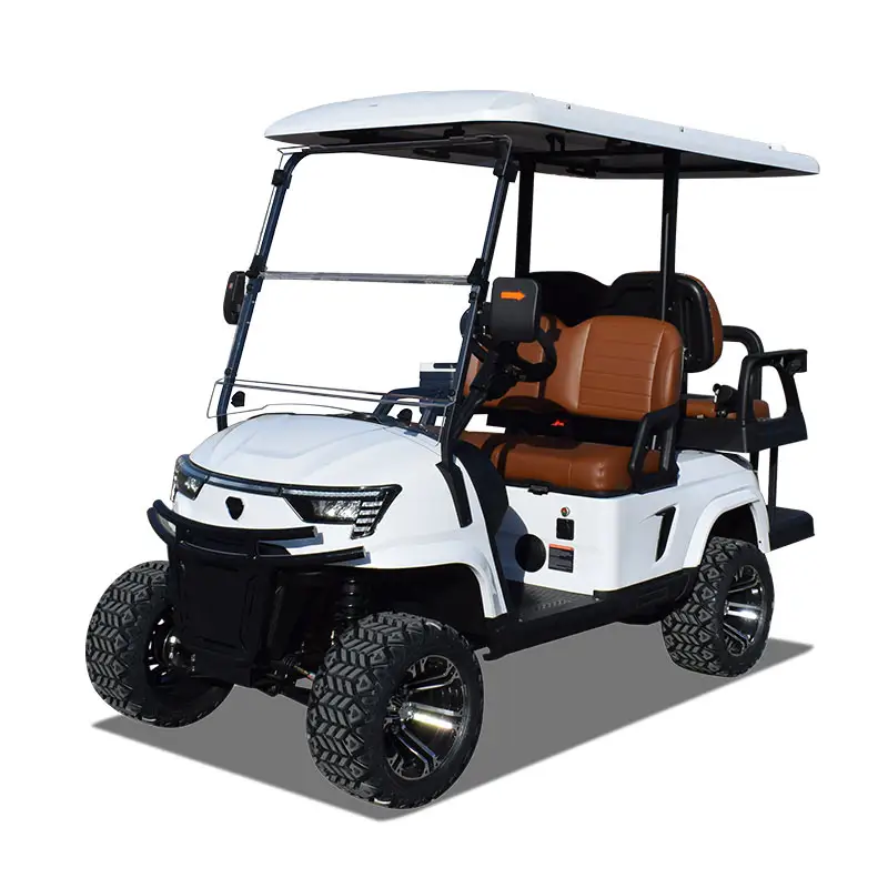 Yeni tasarım otel resepsiyon alanı Golf arabası özelleştirilmiş 4 yolcu elektrikli Golf arabaları