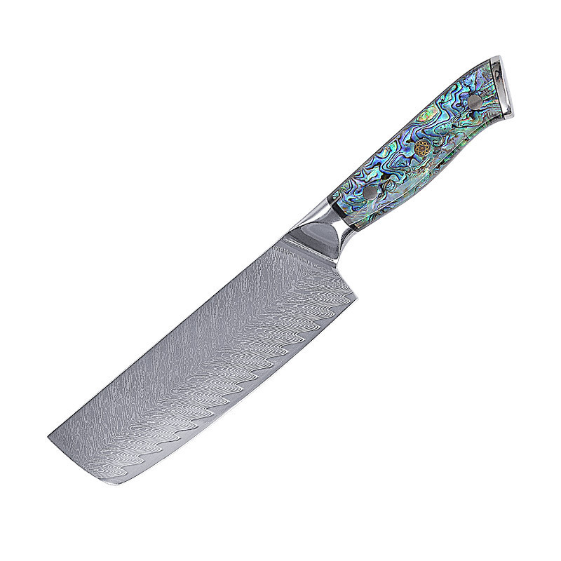 Couteau Nakiri 8 pouces avec manche vert