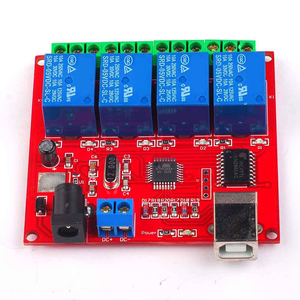 4 Channel <strong>Relay</strong> Module DC 5V 12V 24V USB <strong>Control</strong> Switch Board Computer <strong>Control</strong> Switch / PC / PLC <strong>control</strong> board