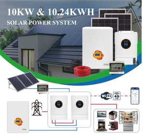 Großhandel <span class=keywords><strong>5kW</strong></span> bis 15kW Solar Power System Hybrid Grid Kit mit MPPT <span class=keywords><strong>Controller</strong></span> Home System und Photovoltaik Generator