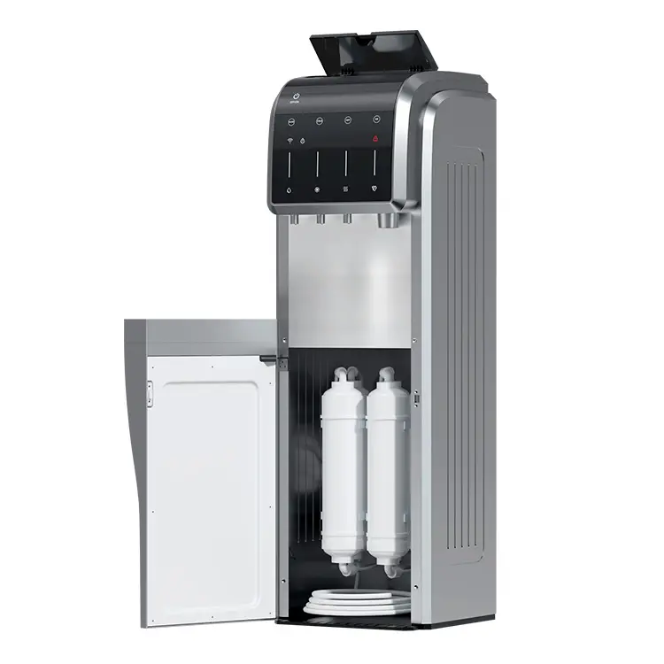Filtro UF de controle inteligente e refrigerador de água de carbono ativado, dispensador de água filtrada para fazer gelo