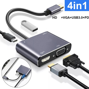 <strong>USB</strong> 3.0 to HD-MI Compatible <strong>VGA</strong> Adapter Converter 1080P HD for Computer to Projector TV Monitor Extend Screen <strong>VGA</strong> Cable - Product Image 6