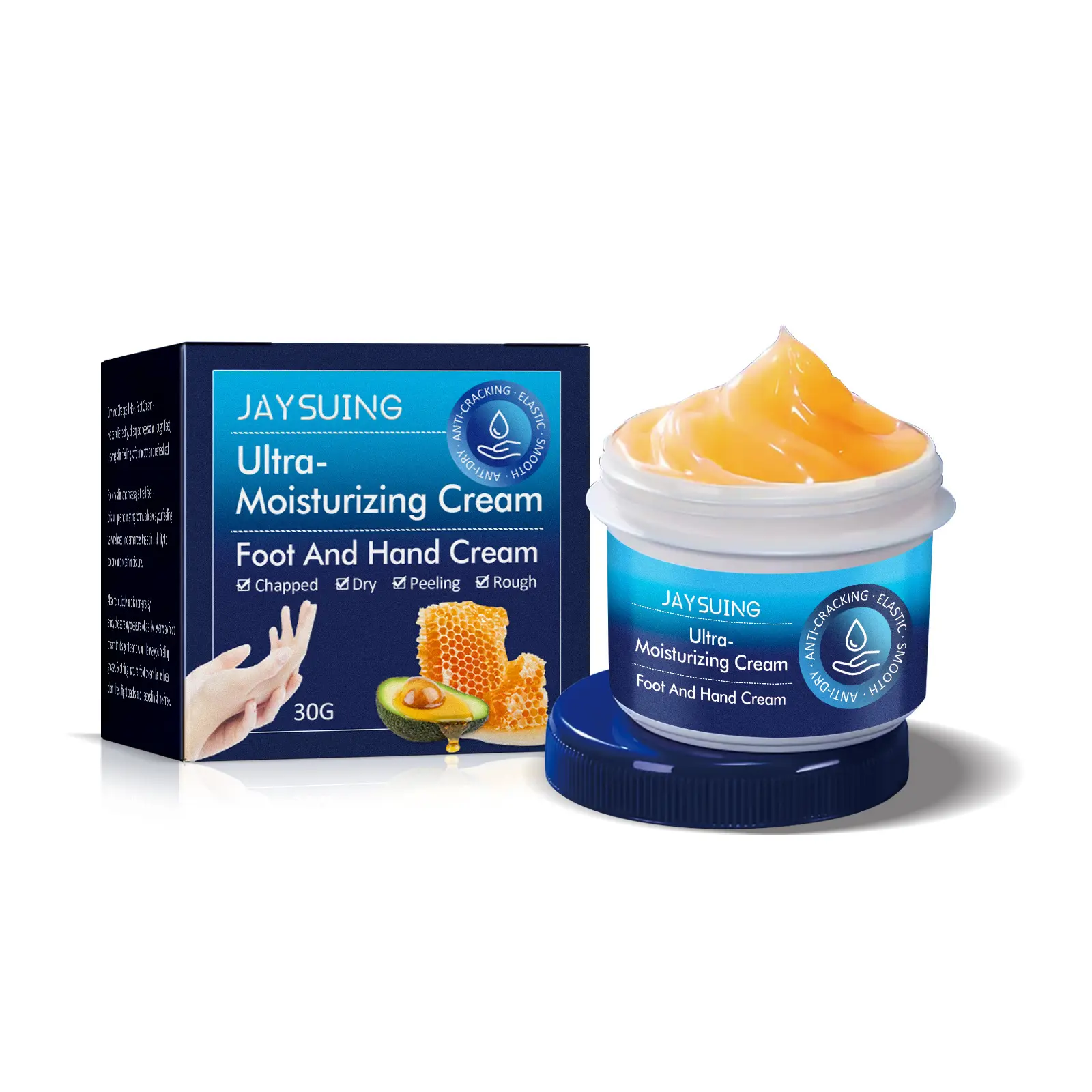 Jaysuing Custom Logo 30g Hydra Moist Peeling Cream Hand Cream Lotion Foot Cream