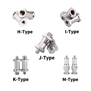 Kaliou H/I/J/<strong>K</strong>/M Type Screw Standard '1/4' and '3/8' Connector Iron Nickel Plating Adapter <strong>Mount</strong> Set for Gopro Camera Tripod - Product Image 6