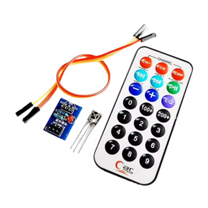 Set 3 pezzi modulo telecomando a infrarossi + ricevitore HX1838 + telecomando a infrarossi codificato NEC (senza batteria) - Product Image 1