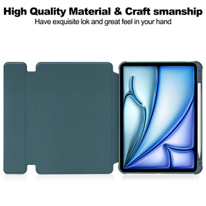 Teclado inalámbrico con Funda de cuero giratoria de 360 grados Parte trasera transparente y Portalápices para iPad Air 13 (2024) - Product Image 3