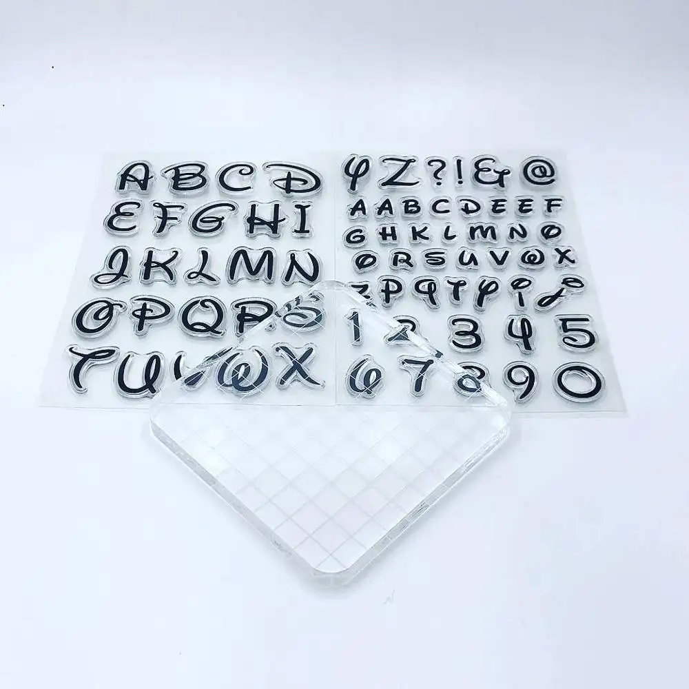 Molde de plástico para confeitaria, relevo de bolo com letras do alfabeto, 1 polegada, ferramentas para fondant, cortador de biscoitos
