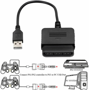USB PS2 to <strong>PS3</strong> Game <strong>Controller</strong> Adaptor Games <strong>Controller</strong> Converter Cable Compatible for Sony PlayStation <strong>2</strong> 3 - Product Image 3