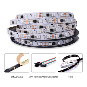 Pro Flexi Neon 6x12mm <strong>LED</strong> Strip 18LEDS/M Remote Control DC 12V RGB <strong>LED</strong> Strip Light WS2811 <strong>5050</strong> <strong>LED</strong> Waterproof Strip