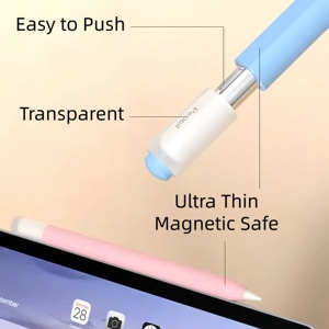 USB-C cilt hissediyorum darbeye kapak yumuşak silikon koruyucu kol çantası Apple Ipad kalem Stylus kalem 3. Nesil için Fundas - Product Image 6