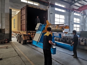 Used Steel Hydraulic Decoiler Uncoiling Device Automatic <strong>Loading</strong> Car Roof Sheet <strong>Machine</strong> <strong>Tile</strong> Industries' Coil Support Motor Core - Product Image 6