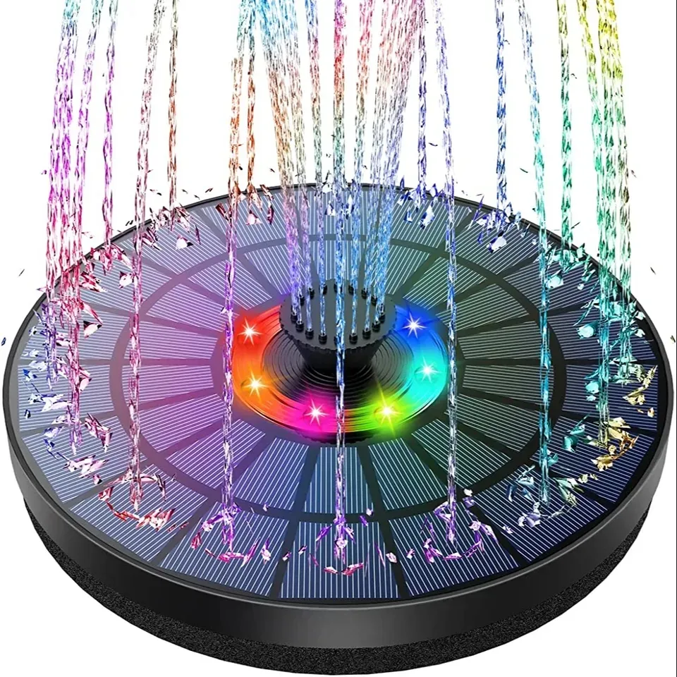 Außen pool RGB-Brunnen Home Dekorative Innen wasserfall Wand Solar wasser Garten brunnen