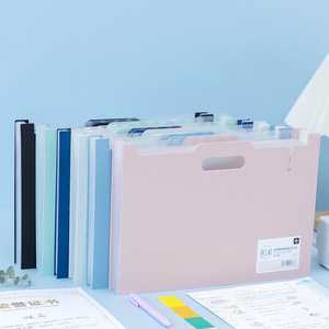 Xách tay 13-inch dọc tập tin chủ mở rộng phân vùng PP nhựa dữ liệu tập tin lưu trữ túi cho sinh viên học tập văn phòng - Product Image 3