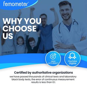 Smart Bluetooth Forehead Ear <strong>Thermometer</strong> Mobile App Sync and <strong>Memory</strong> <strong>Function</strong> for Family Health Tracking Electric Power Source - Product Image 5