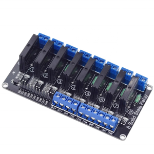 Modulo relè a stato solido a 8 canali alto e basso livello di attivazione 5V 12V 24V 250V per schede e moduli Driver del motore - Product Image 1