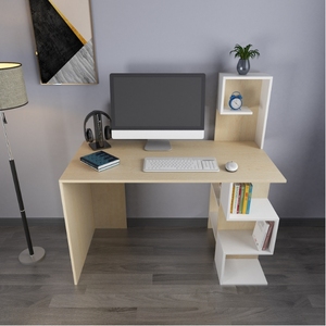 Computer in legno tavolo da lavoro a casa ufficio PC portatile scrivania con Rack di scrittura Workstation banco di lavoro