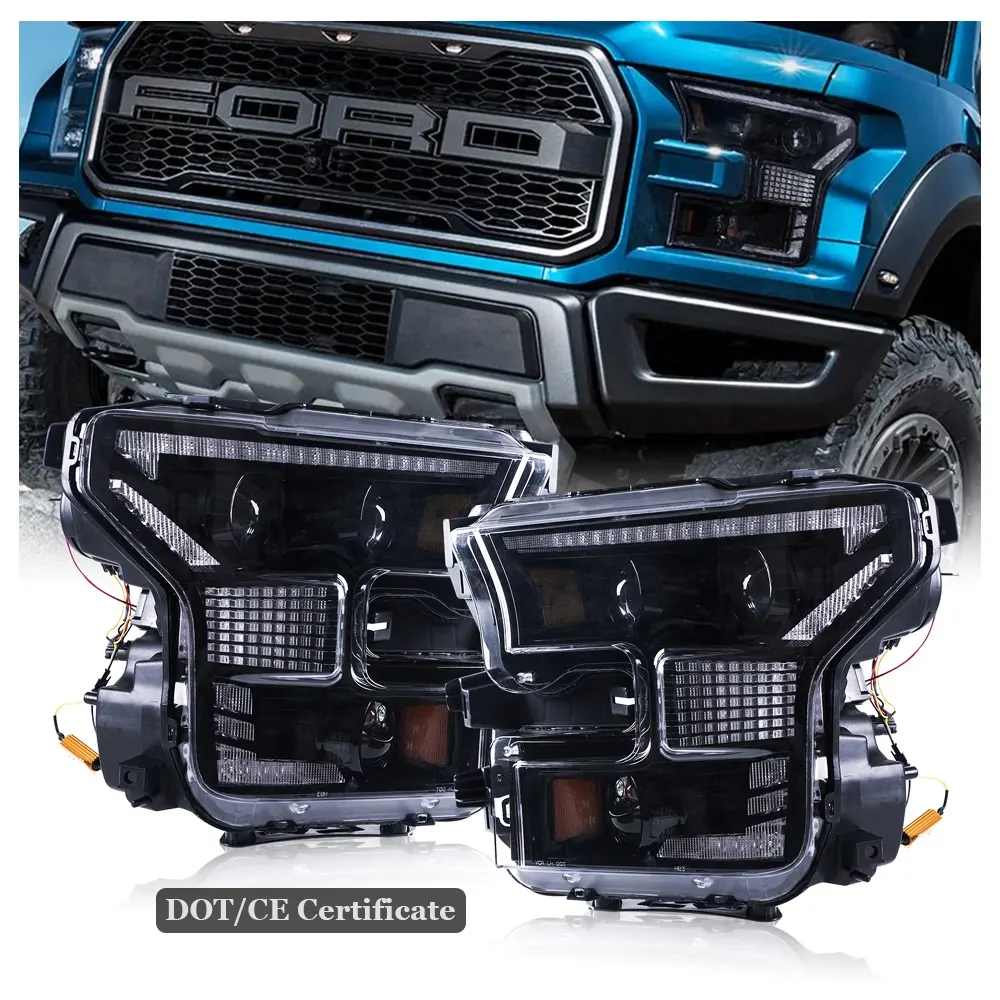 2015 Ford Led F150 için F-150 Ford F150 için Led farlar farlar LED projektör Ford Ranger aksesuarları için