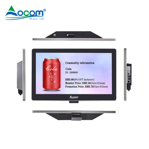 OCPC-004 ocom all-in-אחד קיר pos רכוב קיר חלונות/אנדרואיד מחיר בודק 2d עם סורק 2d ו poe רמקול תואם
