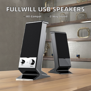 <strong>V</strong>-112 Mini Portable USB Audio Speaker for Laptop/Desktop 2.0 Heavy Subwoofer 8W Output Power Plays <strong>Music</strong> Memory Card DC for Home - Product Image 2