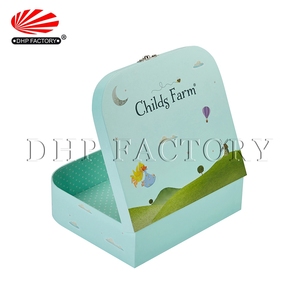 Custom Logo <strong>Round</strong> Shaped <strong>Toy</strong> Big Storage Luxury Decorative Paper Cardboard Suitcase Packaging <strong>Box</strong> With Handle - Product Image 6