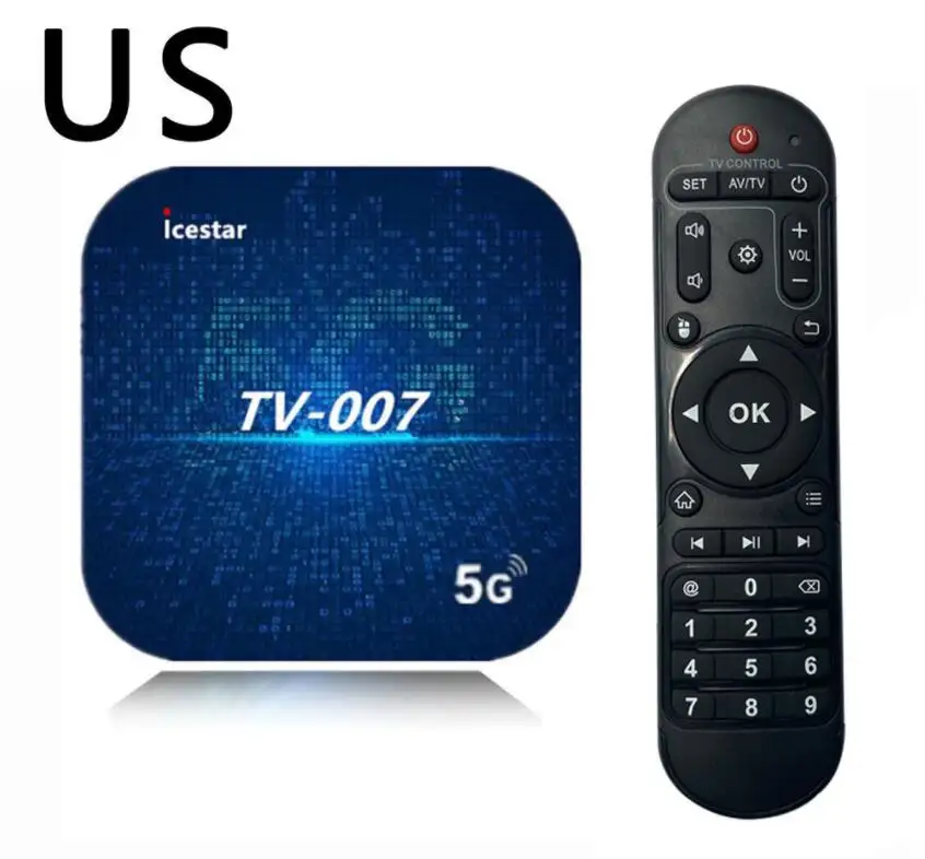 TV007AmlogicスマートAndroid10.1TVボックス4GB2GB RAM 16GB 32GB ROM 2.4G 5G WiFi 1000M LAN USB 2.0 4KHDセットトップボックス