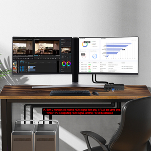 Conmutador KVM 2x2 compatible con 8K60HZ 2 modos de pantalla USB 3,0 puertos EDID emuladores HDMI Dual Monitor KVM Switch 2x2 HDMI Video Switcher