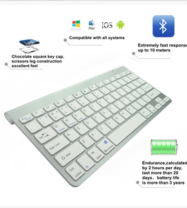 2,4G inalámbrico recargable Blue tooth teclado ratón Combo interfaz USB/BT Compatible portátil/escritorio Windows tableta coreana uso