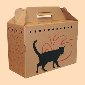 Özelleştirilmiş taşınabilir Pet hediye kutuları kabartmalı kedi ve köpek ulaşım araçları ev kullanımı için karton ambalaj - Product Image 5