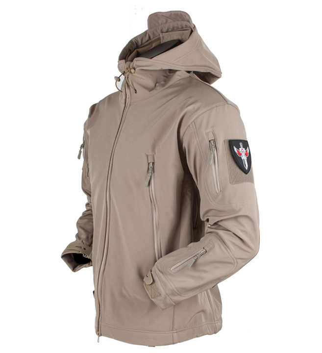 Groothandel Outdoor Plus Size Soft Shell Windjack Fleece Winddichte Jacht Heren Jas