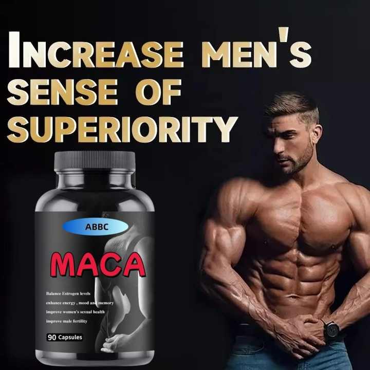 OEM/ODM Maca Capsules Supplément noir pour Sexmax Energy Boost Santé naturelle Maca Root Extract Capsules pour hommes et femmes