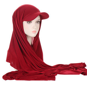 Hồi giáo phụ nữ hijab Hat Cap khăn hat với vành Sun Visor thể thao hiện đại hijab cho phụ nữ cho mùa hè - Product Image 2