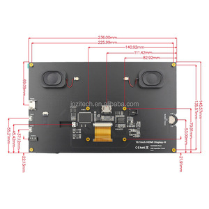 Raspberry Pi LCD 10,1 Zoll 1024 × 600 IPS TFT-Display 10,1 Zoll kapazitiver Touchscreen LCD (H) mit Lautsprechern und Ständer - Product Image 2