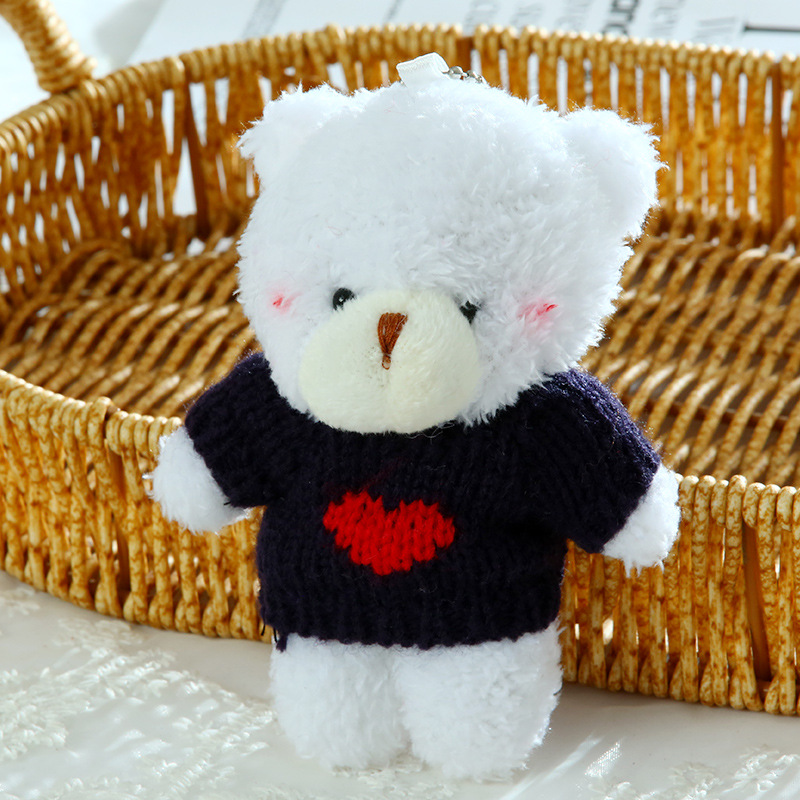 3 pulls blush gros ours blanc pur-13cm