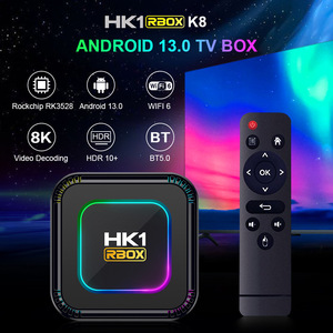2023 yeni TV kutusu hk1 rbox k8 Allwinner H618 2.4G/5.G WiFi6 BT5.0 çift WiFi 8K dört çekirdekli Set Top Box destek 6K 4K 100M <span class=keywords><strong>LAN</strong></span>