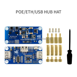 Original PoE <strong>Power</strong> over Ethernet <strong>3</strong>-way USB HUB expansion board hub for <strong>Raspberry</strong> <strong>PI</strong> zero