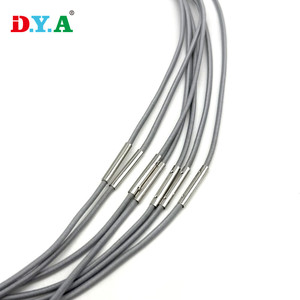 Cuerda elástica personalizada de 2mm de diámetro, cordón elástico de bucle terminado con púas de conector de Metal para embalaje de cuaderno de libros - Product Image 5
