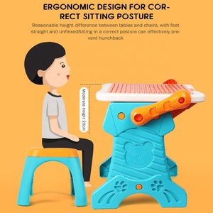 2 in 1 <strong>Multi</strong> <strong>Function</strong> Drawing <strong>Table</strong> Large Particle Building Blocks Learning Desk Writing <strong>Table</strong> Education Toy for Kid <strong>with</strong> Pens - Product Image 6