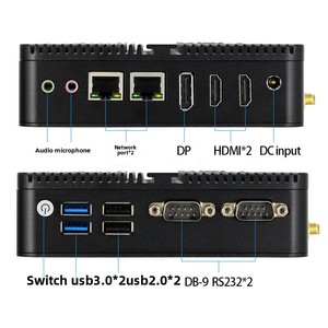 X86 <strong>Mini</strong> <strong>PC</strong> Quad Core Fanless Industrial <strong>Mini</strong> Computer Dual <strong>Lan</strong> Dual COM N100 <strong>Mini</strong> <strong>PC</strong> KIOSK - Product Image 2