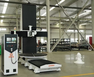 Фабрика JInan ATC 4 оси 5 оси Cnc маршрутизатор гравировальный станок для 3d деревянного пенополистирола резьба по дереву - Product Image 5